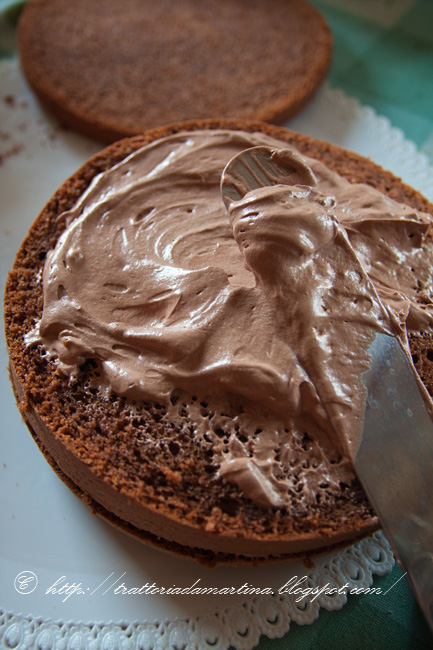 Torta cioccolato con ganache al gianduia